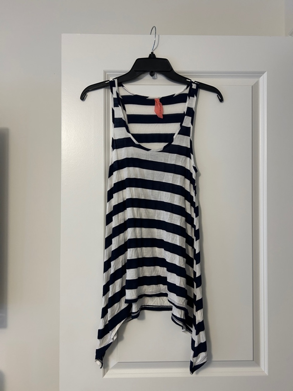 Eight Sixty Striped Navy and White Sleeveless Tank Top - Women's